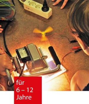 auf dem Boden liegt ein elektrisches Gerät, das einen kleinen Ventilator antreibt.