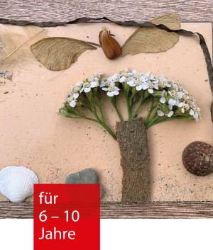 Ein Bild aus Naturmaterialien erstellt.